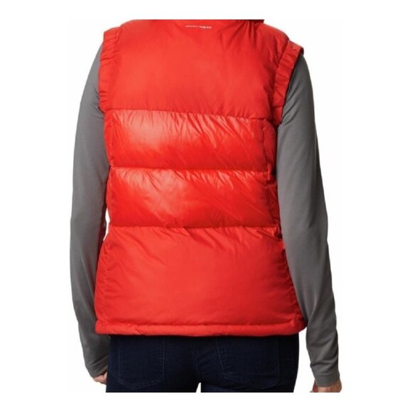Columbia Pike Lake II Puffer Vest Women's XL Orange Omni Heat Thermal Hooded NWT - Picture 4 of 15